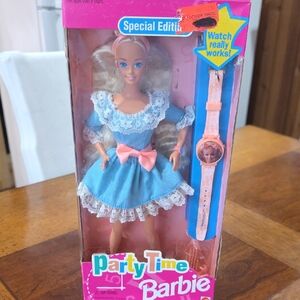 Barbie Party Time Doll in Blue and Pink